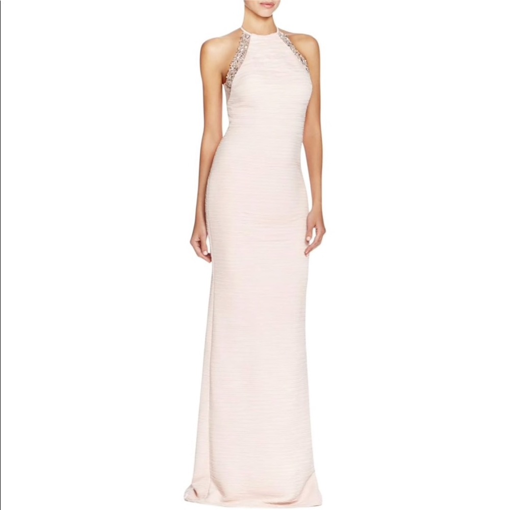 💞JS Boutique Womens Pintuck Evening Pink Dress💞